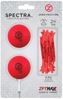 Zero Friction: Pack 2 Bolas + Tees Neon Rojo - 