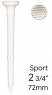 Lignum: Pack de 12 Tees Sport de 7,2cm Blanco ¡29% dtº! - 