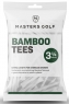 Masters: 15 Tees blancos de Bambú 8 cm ¡50% dtº! - 