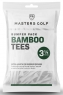 Masters: 85 Tees blancos de Bambú 8 cm ¡50% dtº! - 