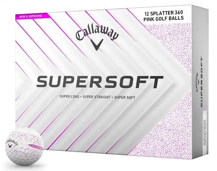 Callaway 12 Bolas Supersoft Splatter Rosas